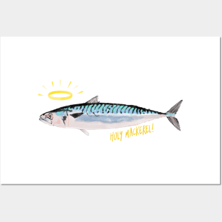 Holy Mackerel! (small text w/clear background) Posters and Art